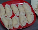 スイートチリとゆで卵の餃子のパリパリ揚げ作り方2写真