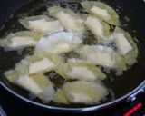 スイートチリとゆで卵の餃子のパリパリ揚げ作り方3写真