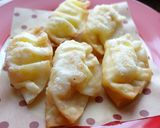 スイートチリとゆで卵の餃子のパリパリ揚げ作り方4写真