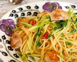 ＊若鶏と水菜のぺペロンチーノ＊作り方6写真