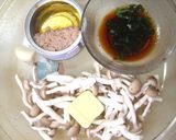 大葉にんにく醤油で☆ツナしめじパスタ作り方1写真