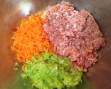 野菜たっぷりつくね焼き作り方2写真