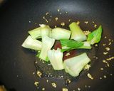 青梗菜とオイルサーディンのパスタ作り方4写真