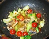 青梗菜とオイルサーディンのパスタ作り方5写真