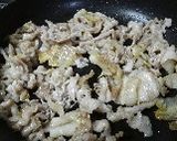 豚小間と春キャベツの♡甘味噌炒め♡作り方5写真