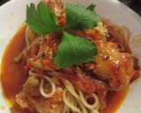 チキントマトソースパスタ作り方7写真