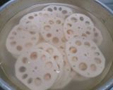 れんこんの海老はさみ焼き作り方1写真