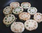 れんこんの海老はさみ焼き作り方5写真