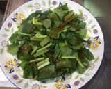 小松菜とお刺身のサラダ作り方5写真