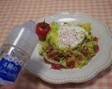 コンビーフと春キャベツの巣籠風目玉焼き作り方4写真
