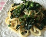 しらすとほうれん草のバター焼きうどん♡作り方5写真