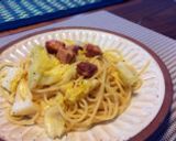 缶つまアレンジ☆ベーコンパスタ作り方5写真