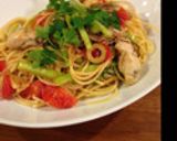 簡単！こく旨！カキとアスパラのパスタ作り方7写真