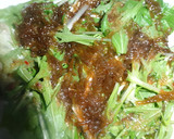 レタスと水菜ともずくのサラダ作り方1写真