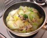 簡単！鮭缶と白菜の煮物作り方1写真