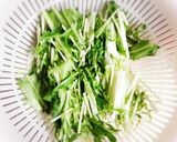 水菜のゆず胡椒和え☆作り方1写真