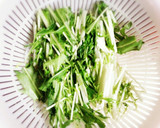 水菜のゆず胡椒和え☆作り方1写真