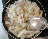 超簡単　子供が喜ぶ白菜と豚挽き肉の丼作り方8写真