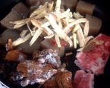 蒟蒻と牛肉と牛蒡の甘辛炒め作り方1写真