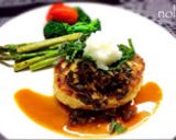 ふっくら鶏ひき肉ハンバーグねぎ生姜ソース作り方10写真