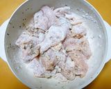 バジル&レモン味!柔らか鶏むね肉の唐揚げ作り方3写真