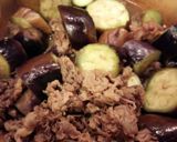 なすと牛肉の煮物作り方2写真