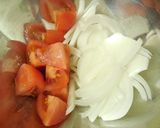 新玉ねぎ＆トマトの中華卵炒め　どすぇ作り方1写真