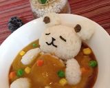 親子でくまさんカレー♡♡作り方3写真