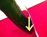 ☆お刺身が映える！胡瓜の飾り切り①☆作り方1写真