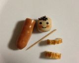 里芋の煮物を使ってキャラ弁＊春を待つ土筆作り方4写真