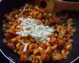 お豆とマカロニのトマトチーズサラダ作り方5写真