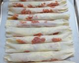 皮パリパリ♡ イタリア～ンな焼き春巻き♪作り方8写真