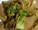 春キャベツと豚肉の生姜焼き♪作り方7写真