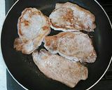 簡単子供が喜ぶ野菜ソース豚ロース肉ソテー作り方4写真
