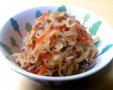 簡単！激ウマ！豚挽き肉と切干大根の煮物作り方4写真