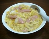 【節約レシピ】魚肉ソーセージの卵とじ丼♪作り方2写真