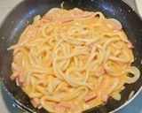簡単ランチ☺トマトクリームうどん作り方5写真