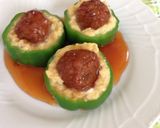 ピーマンカップの冷食肉団子作り方10写真