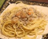 舞茸で☆海老クリームパスタポルチーニ風作り方5写真