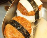 お弁当に！ハンバーグ巻き・おにぎり♪作り方8写真