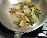 タケノコと三度豆のアンチョビパスタ作り方3写真