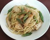 タケノコと三度豆のアンチョビパスタ作り方4写真