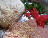 鶏ふわだんご~紅生姜いり作り方1写真