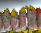 おろしポン酢で青じそとパプリカの肉巻き☆作り方4写真