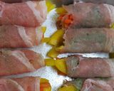 おろしポン酢で青じそとパプリカの肉巻き☆作り方5写真
