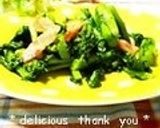 アスパラ菜とベーコンの炒め物♪作り方5写真