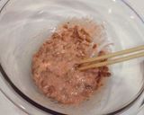 手抜きランチ☆アスパラ乗せタラコ納豆スパ作り方2写真