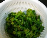 【松橋】超簡単！春の菜の花なめ茸のせ作り方1写真