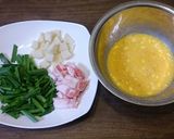 簡単！美味！にらと豚肉のふんわり卵炒め作り方1写真