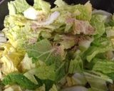 白菜と水菜のだし炒め作り方2写真